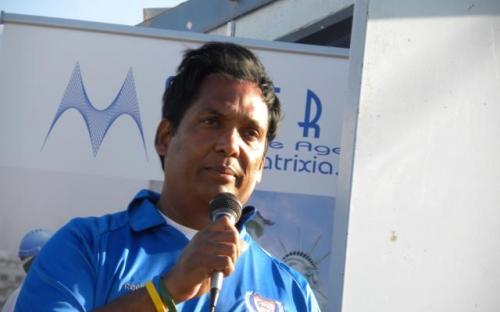 Sunil Kumar-delivering president note.JPG