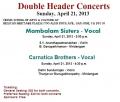 Mambalam Sisters – Vocal and Carnatica Brothers - Vocal in San Jose Mambalam Sisters – Vocal and Carnatica Brothers - Vocal in San Jose