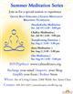 Summer Meditation Series : Chakra Meditation Summer Meditation Series : Chakra Meditation