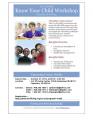 Know Your Child Workshop Know Your Child Workshop